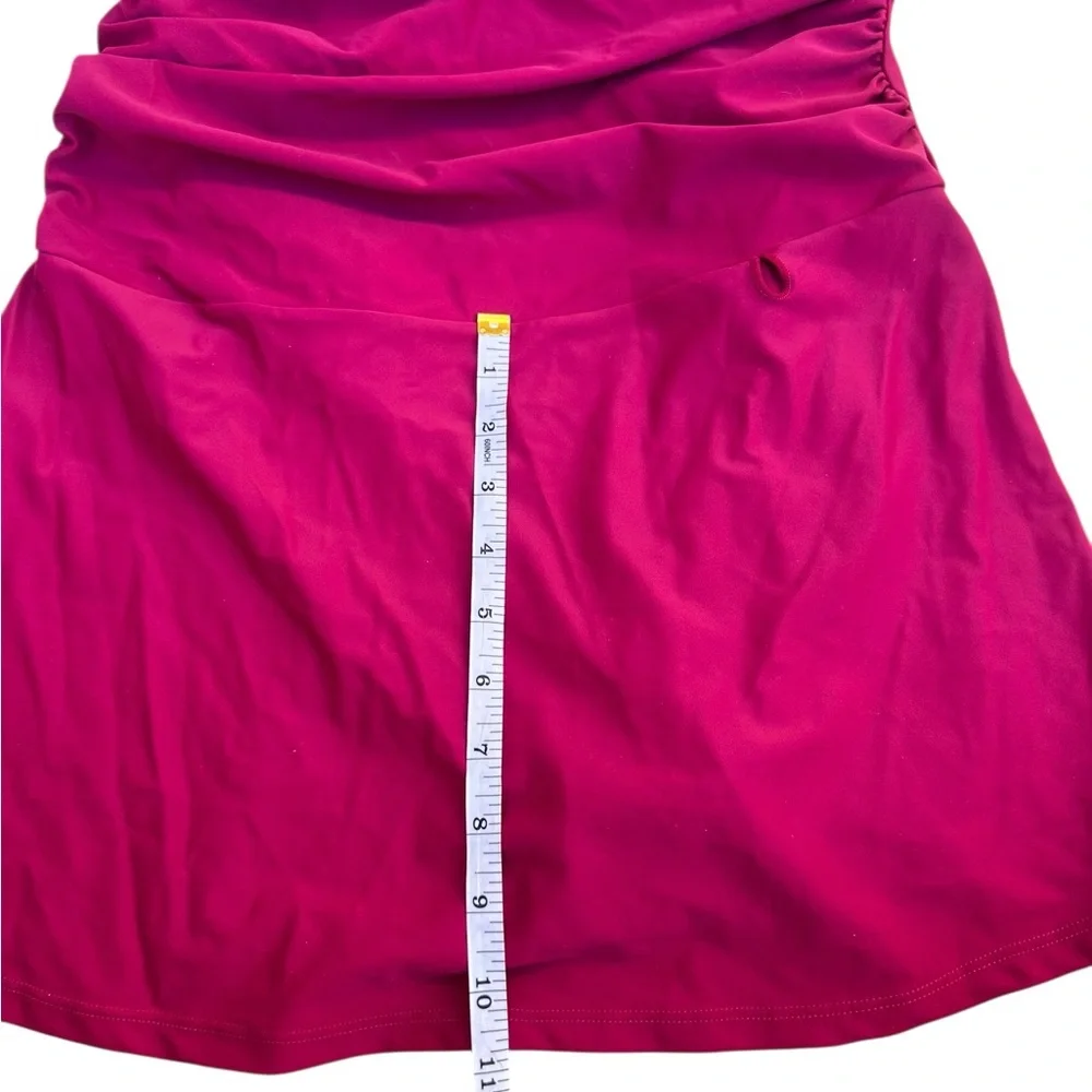 Hilor one piece swim dress dark‎ pink size 10 underwire
